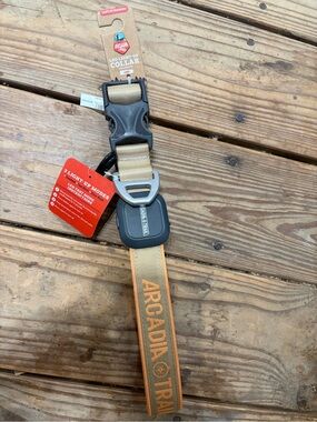 Arcadia Tan and Orange LED Light-Up Dog Collar